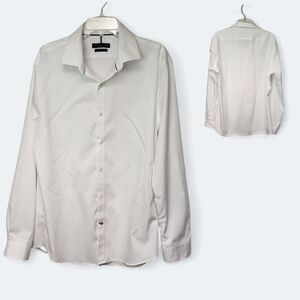 Tommy Hilfiger Men Blue/White Long Sleeve Button Down Shirt Size XL 17.5 (34/35)